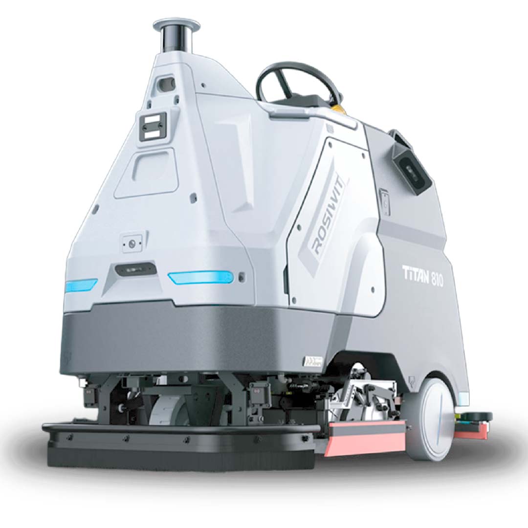 restregadora de piso robotica